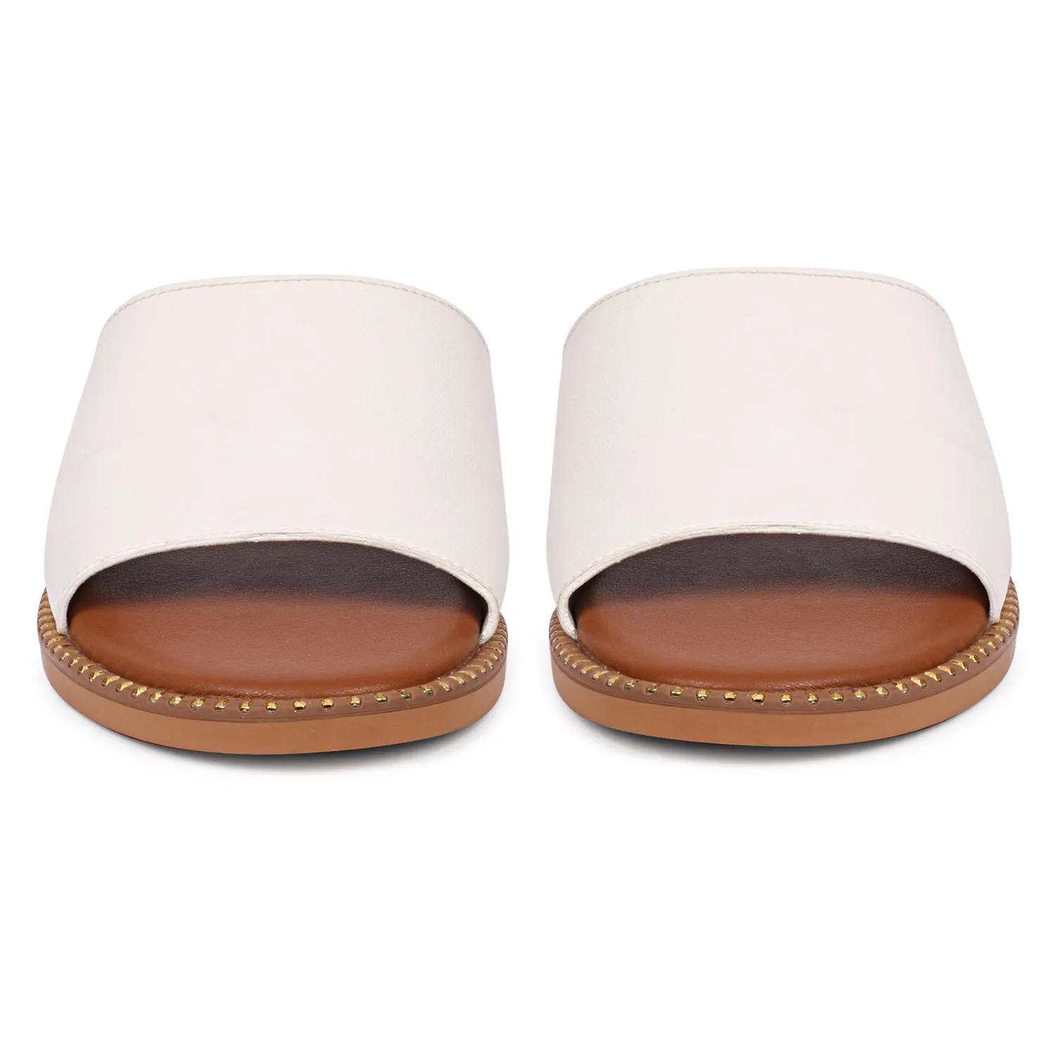 Vivi Blu - Kalina Flats Footwear - White