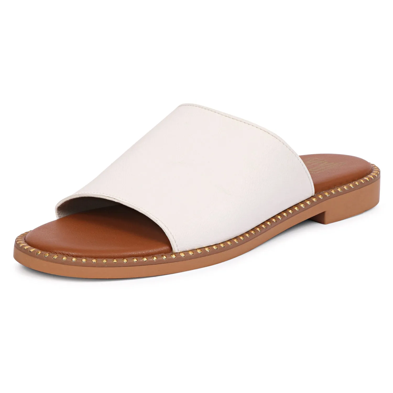 Vivi Blu - Kalina Flats Footwear - White
