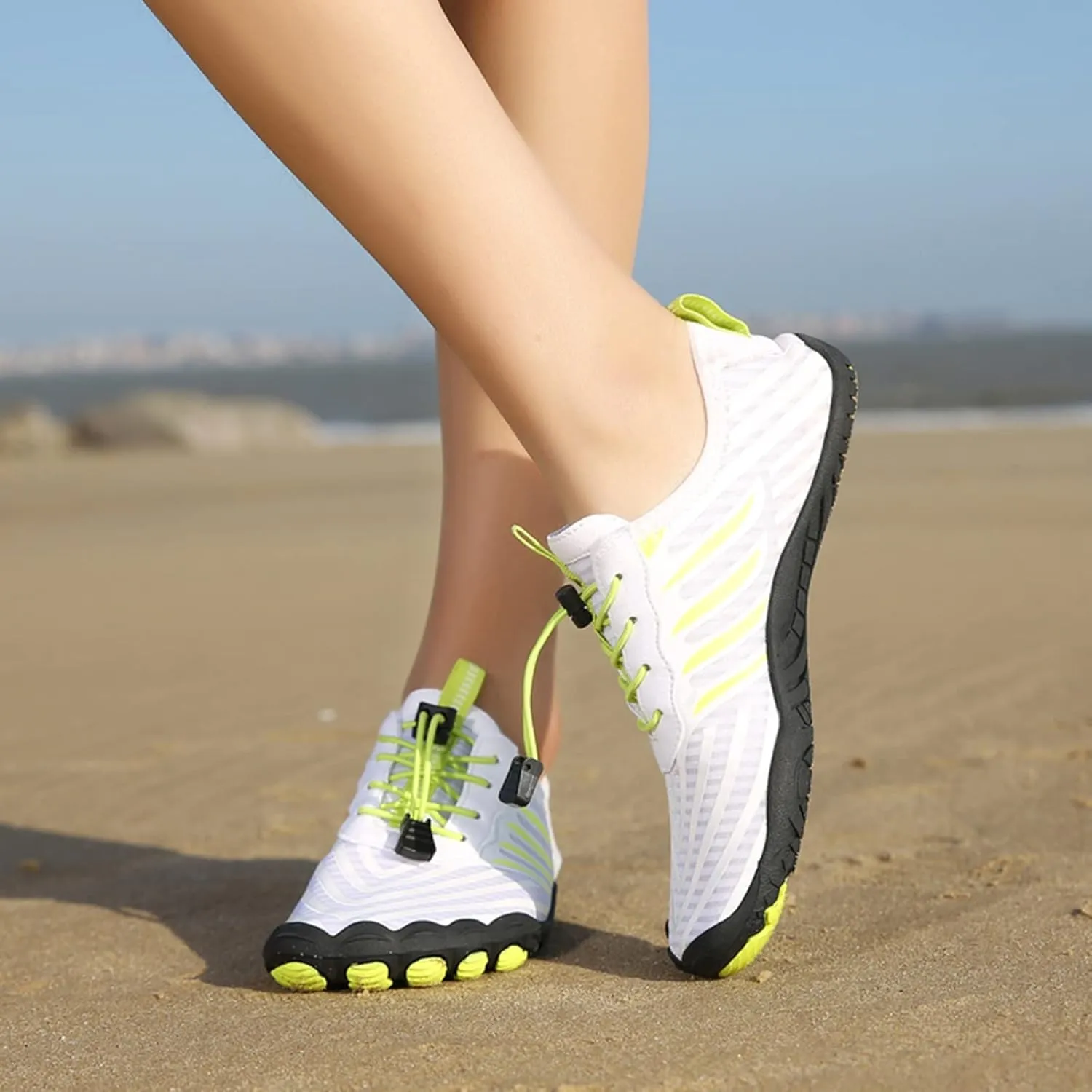 Water Sports Shoes Mens Womens Quick Dry Barefoot Aqua Swim Beach Pool Surf Hiking Kayaking Diving Yoga Breathable Design
