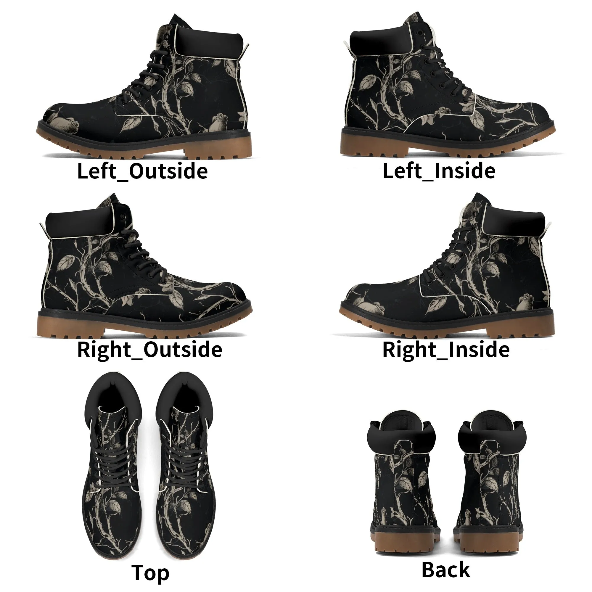 Wilting Forest Leather Brown Outsole All Season Boots