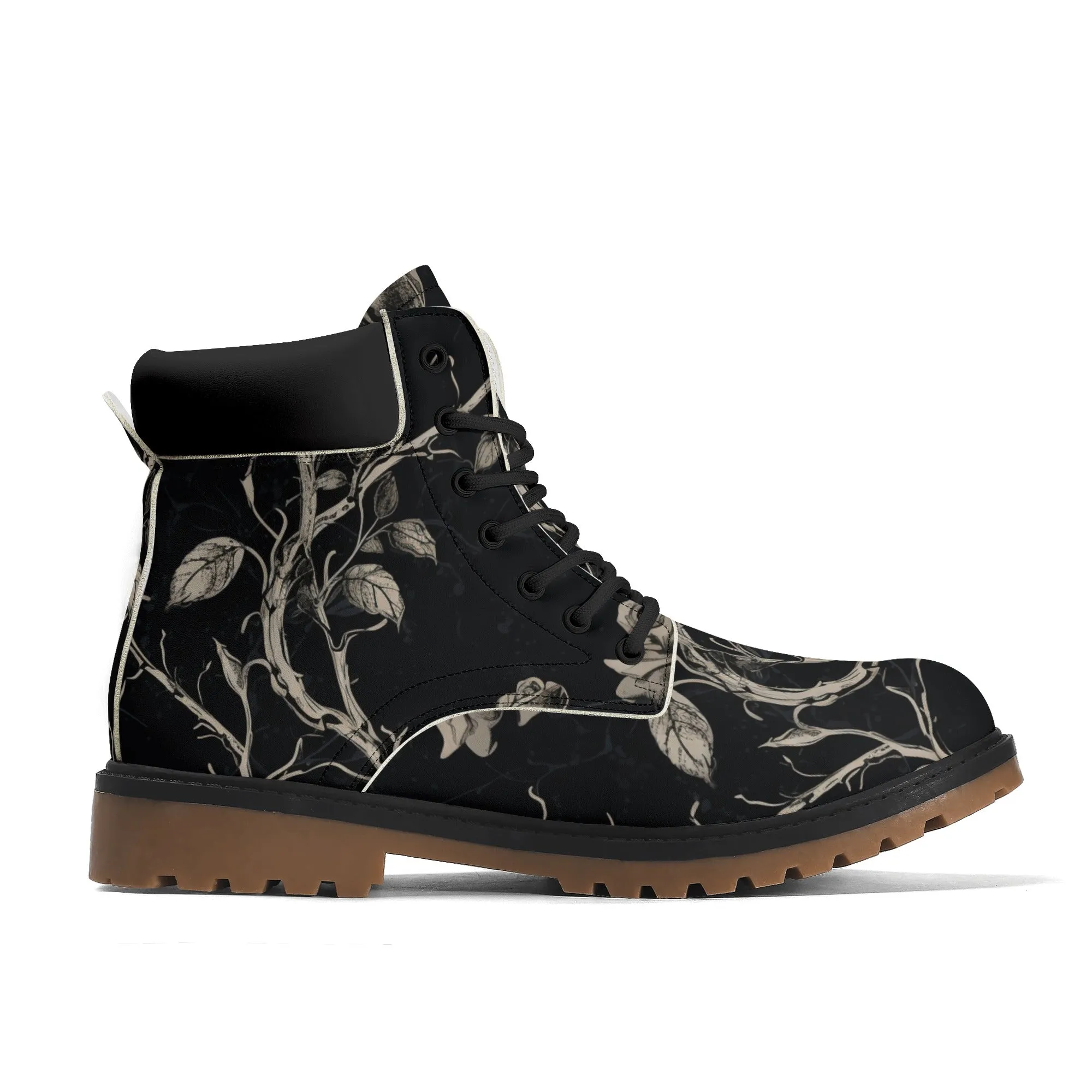 Wilting Forest Leather Brown Outsole All Season Boots