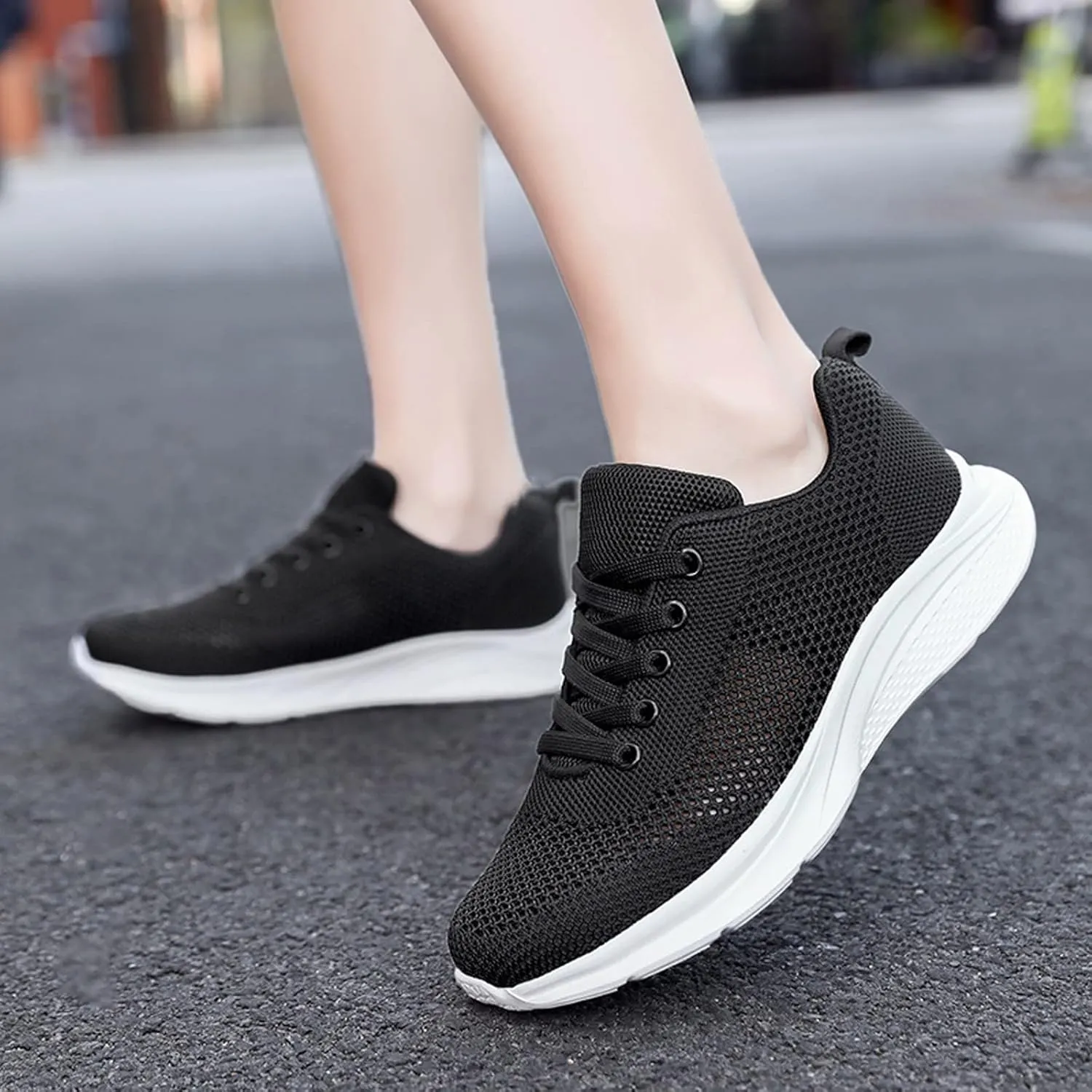 Women's Lace Up Walking Shoes Lightweight Casual Running Sneakers Slip On Shoes Women Wide Width Men's Casual Dress Shoes Wedge Sneakers Red Tennis Shoe Trainers Shoe