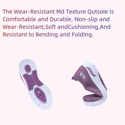 Women's Mesh Orthopedic Sneakers Comfortwear Plantar Fasciitis for Women Walking Shoe with Arch Support Slip On Barefoot Shoes