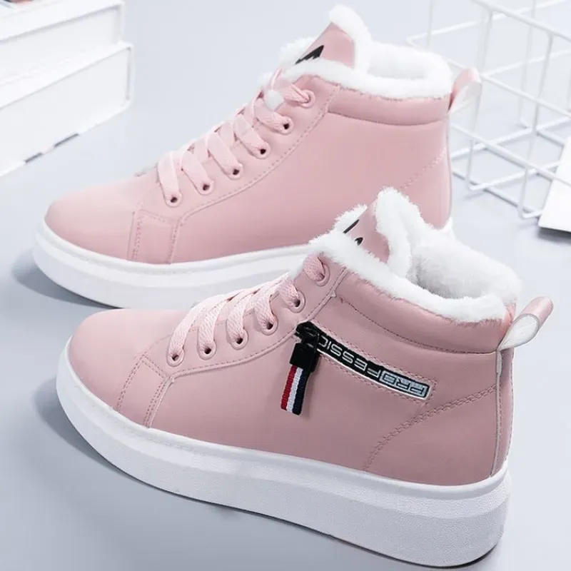 Women's Warm Lined High-Top Sneakers