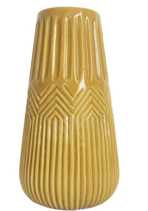 Zari Vase - Mustard